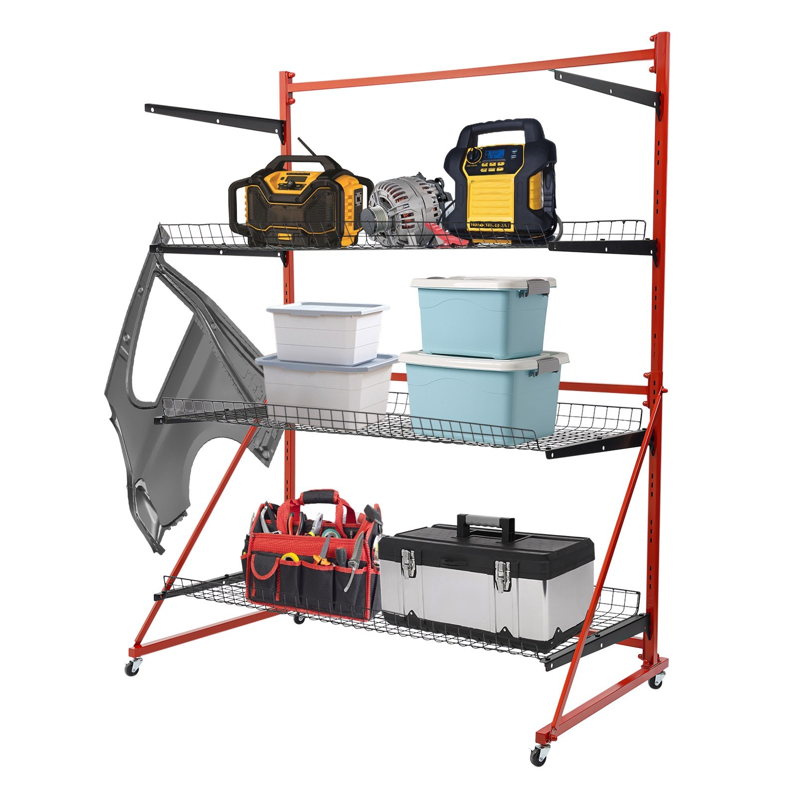 Innovative Parts Carts Automotive Auto Body Shop Parts Carts Tools Storage Rack