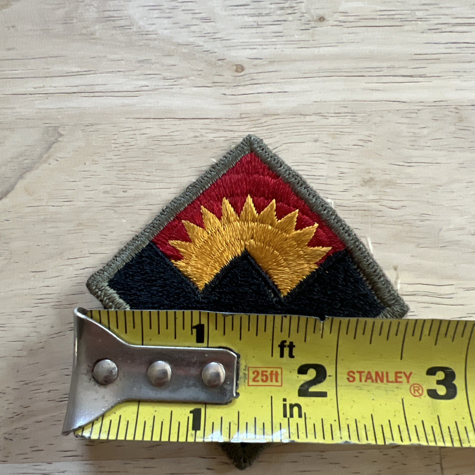 WWII US Army Western Defense Command Patch Emblem Pacific Coast Cut Edge