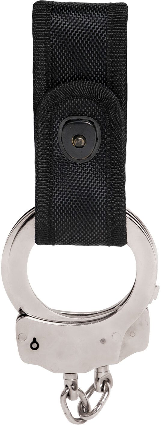 Black Heavy Duty Durable Polyester Enhanced Handcuff Strap with Safety Snap