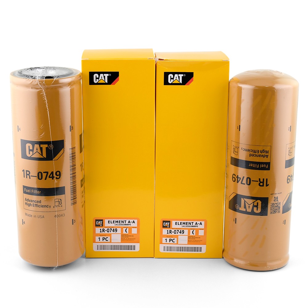 2 Pcs GENUINE CAT 1R-0749 Fuel Filter Advanced High Efficiency Fuel Filter New