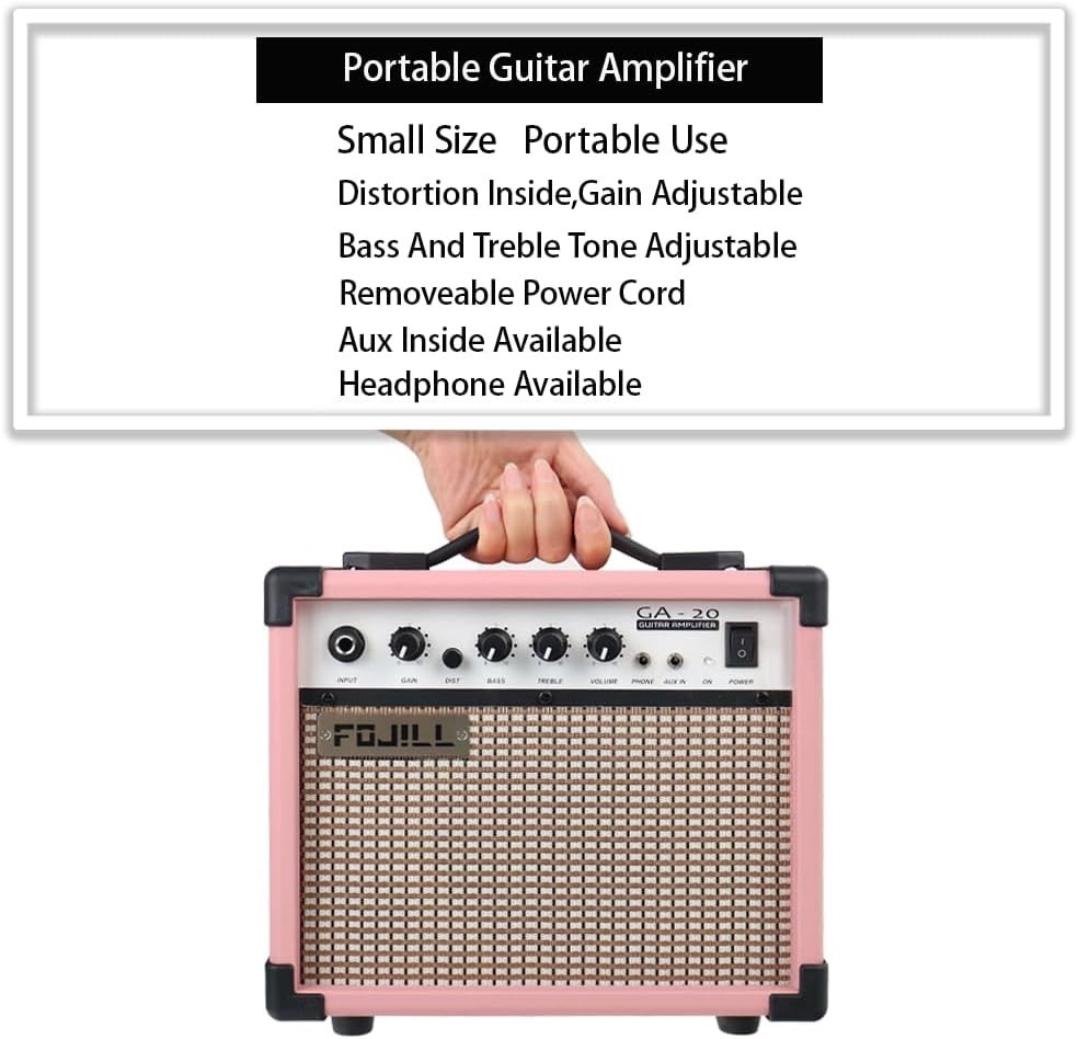 39 Inch Electric Guitar Kit Set Beginner Starter Combo Package Bundle 20W Amp...
