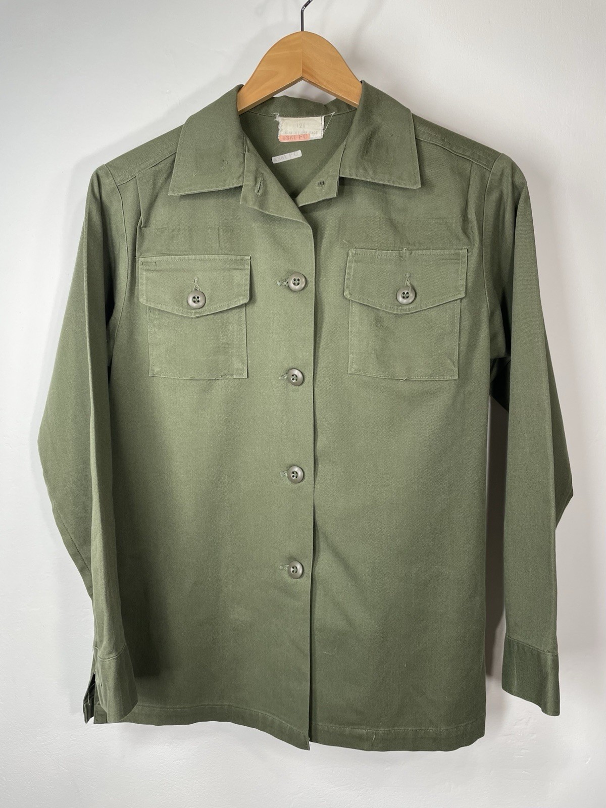 US Military Women's Utility Shirt SZ 12 L See Flaws
