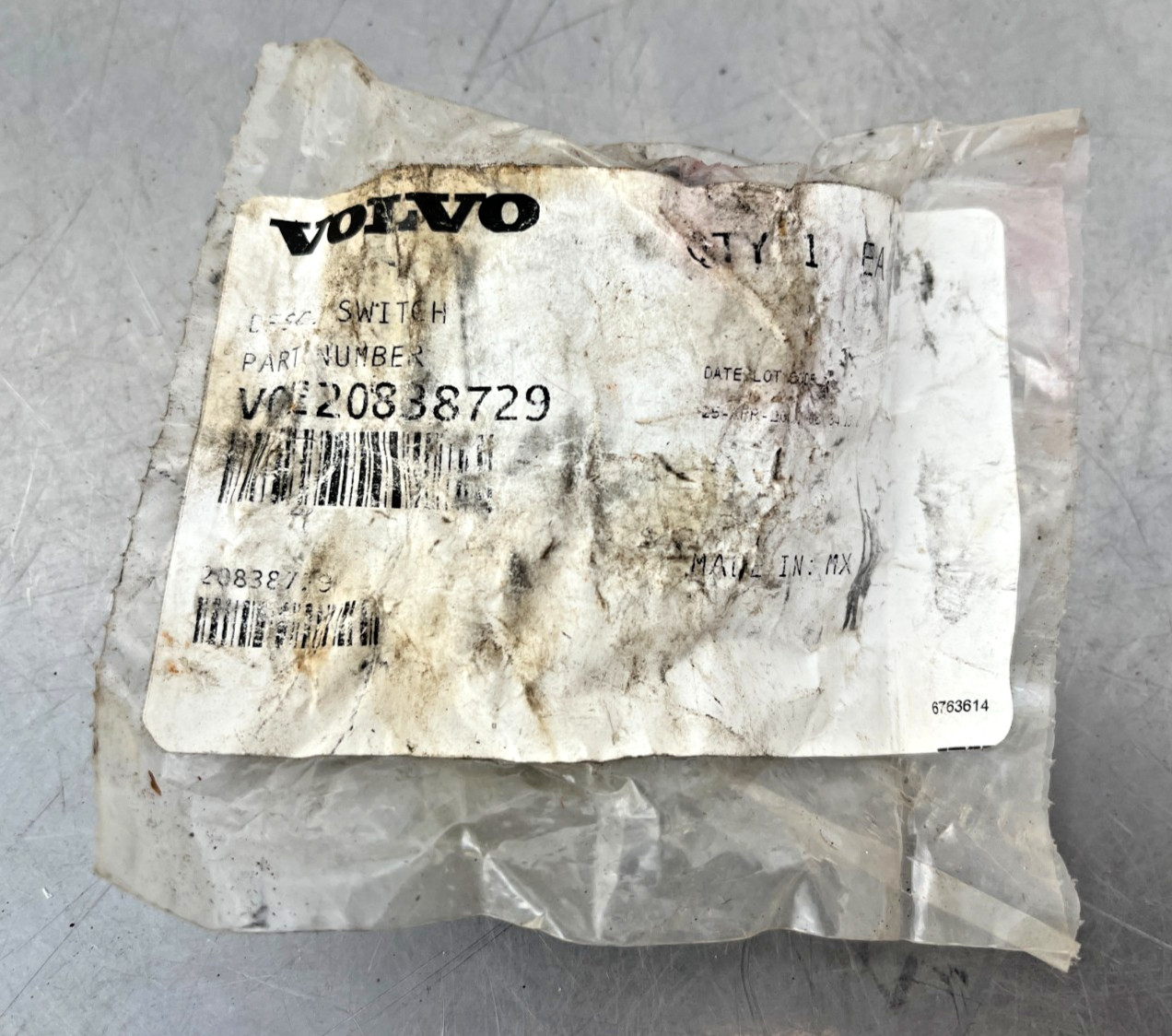 20838729  GENUINE OEM  Volvo  SWITCH  Ingersoll Rand  2083-8729