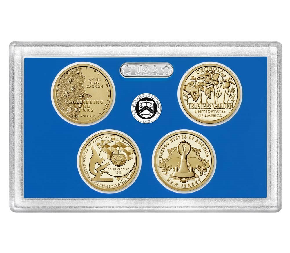 2019 P,D,S American Innovation Dollar Coins 12 coin set Proof and Uncirculated