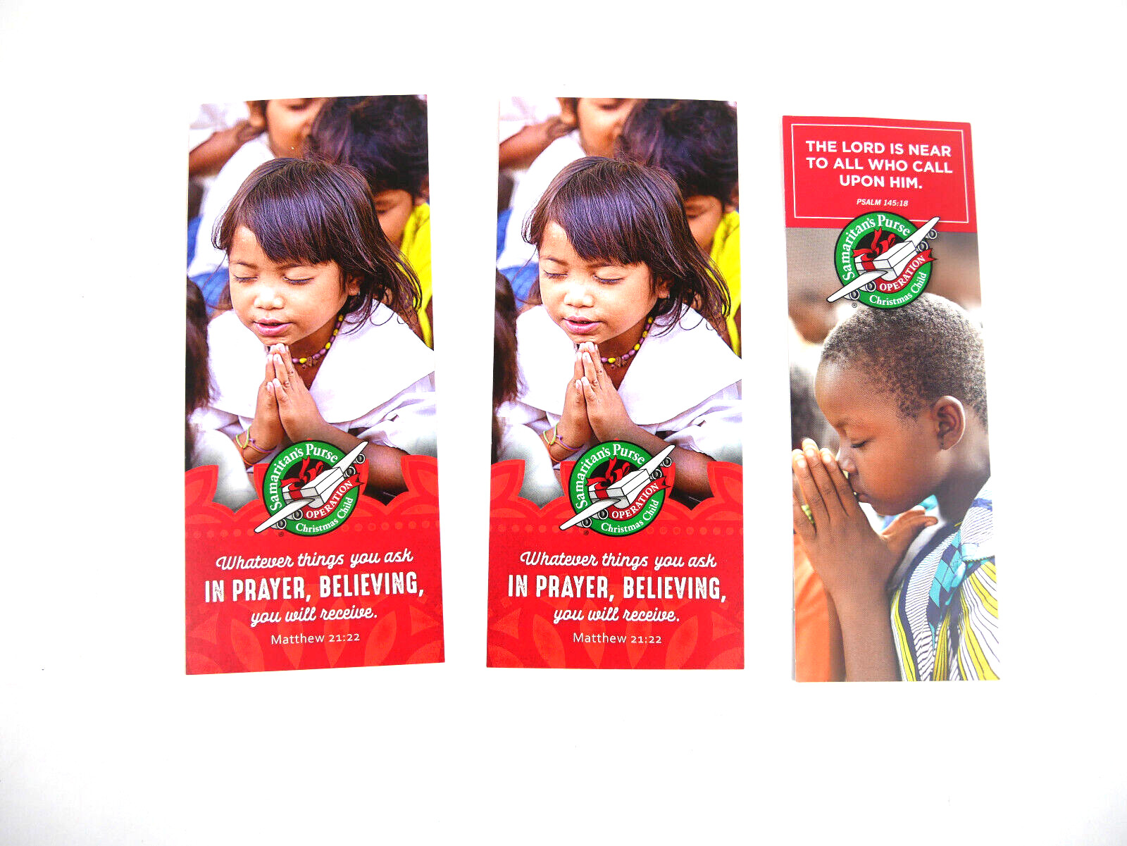 3 Bookmarks  NEW Operation Christmas Child