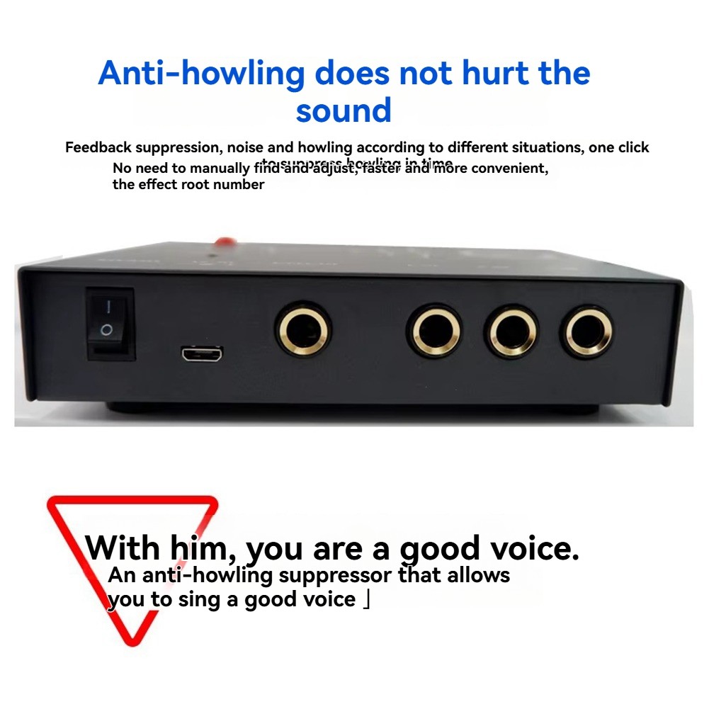 YP-3 3 Channels Microphone -Howling Device, Front Stage Effector,Suppressor6055
