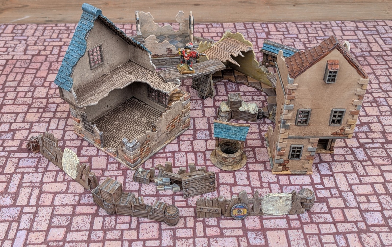 Painted 28mm Ruined City Terrain - Mordheim, Wahammer Fantasy, D&D Terrain