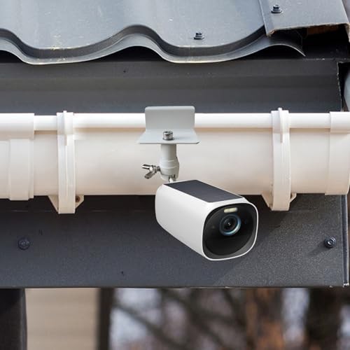 Stainless Steel Universal Solar Panel Gutter Mount for Eufy, Arlo, Wyze,