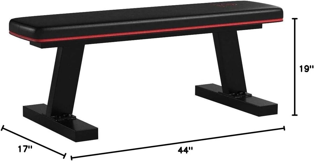Deluxe Flat Utility Weight Bench - Versatile Design for Home Gym & Training