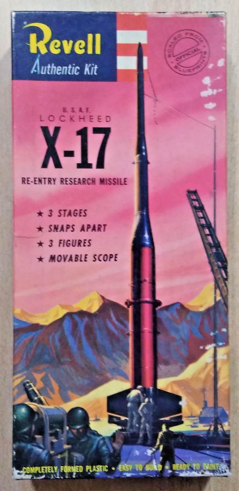 18-1810 REVELL 1:40 Scale LOCKHEED X-17 RESEARCH ROCKET Plastic Model Kit