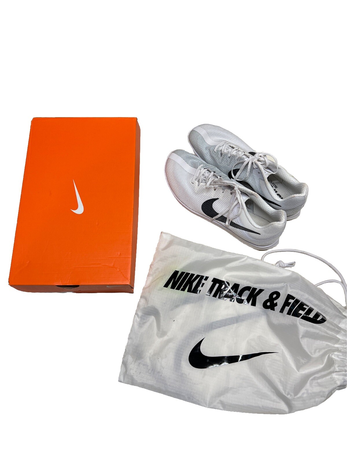 Nike Men’s Rival Distance Track And Field Shoes 10.5 Used Twice W/Spikes W/box
