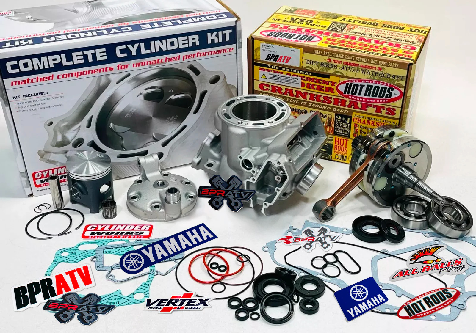 99-00 Yamaha YZ250 Stock Complete Motor Engine Rebuild Kit Cylinder Crank Piston