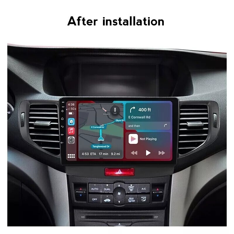 NEW 9" Android Carplay Car Stereo Radio GPS Navi 4+64GB For Acura TSX 2009-2014