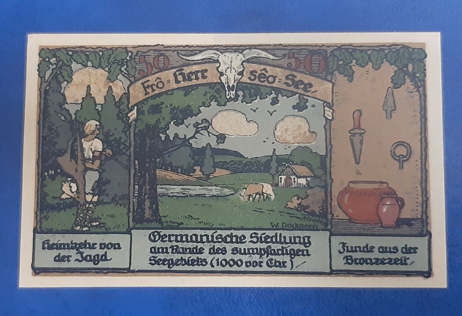 FROSE NOTGELD 50 PFENNIG 1921 EMERGENCY MONEY GERMANY BANKNOTE(S) (20627)