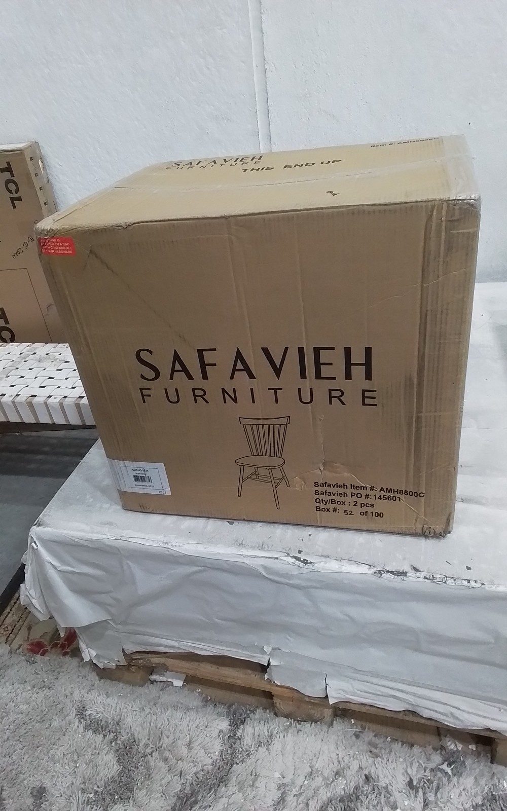 Safavieh PARKER SPINDEL SIDE CHAIR, Reduced Price 2172763660 AMH8500C
