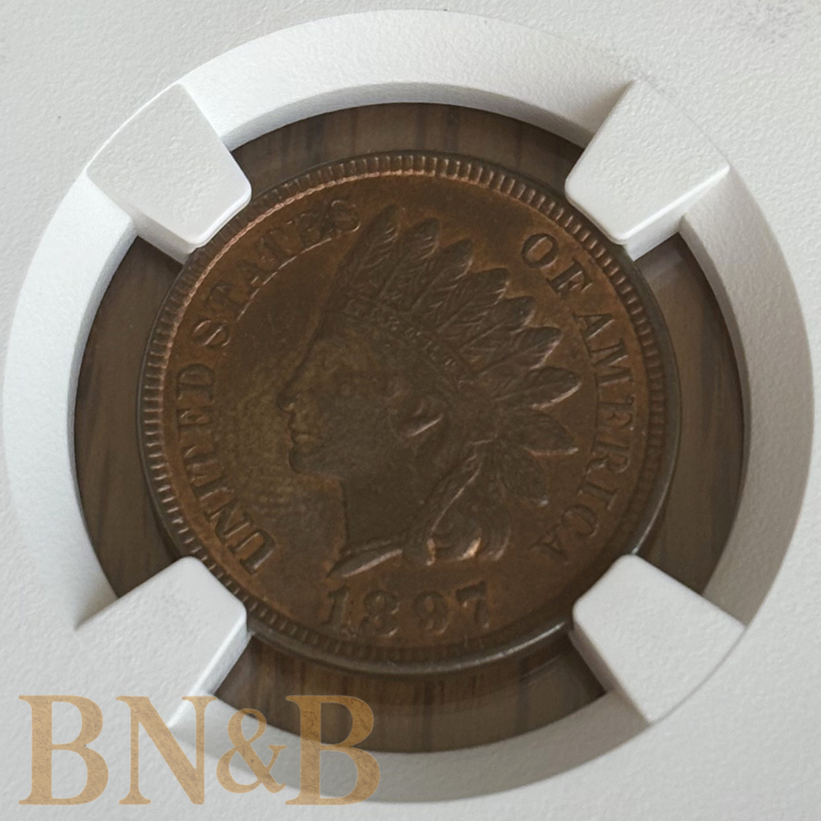 1897 Indian Head Penny NGC MS64RB