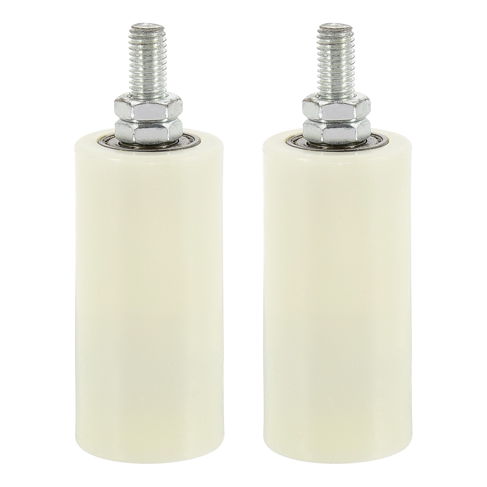 1Set Slide Gate Guide Roller 3.9" Adjustable Nylon Rollers, White