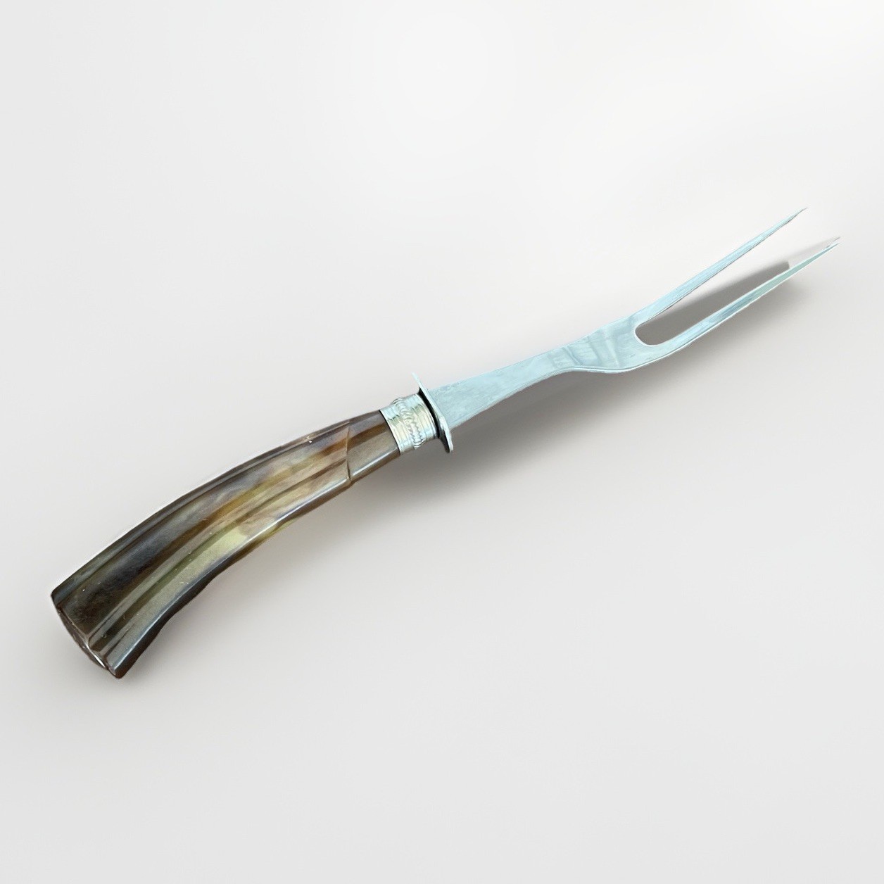 VIntage bakelight carving Fork  10.25”