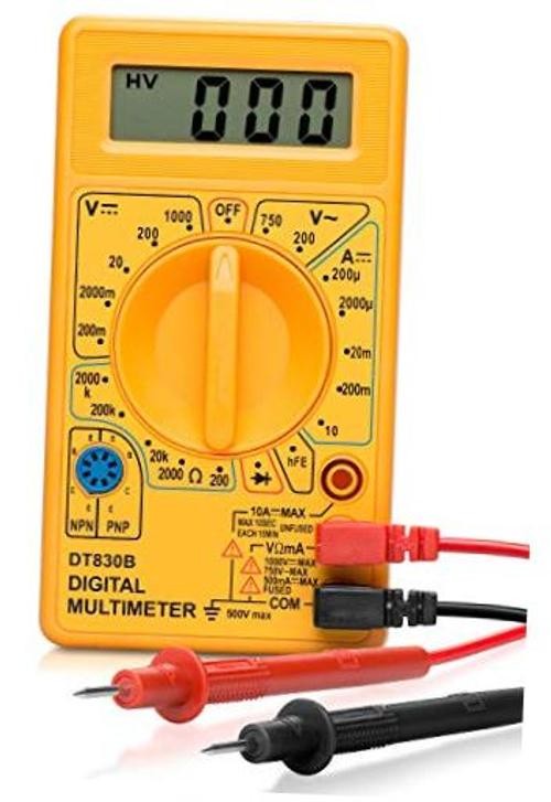 HILTEX 40508 Digital Multimeter Diode & Transistor Tester AC DC Volt 1 Pack