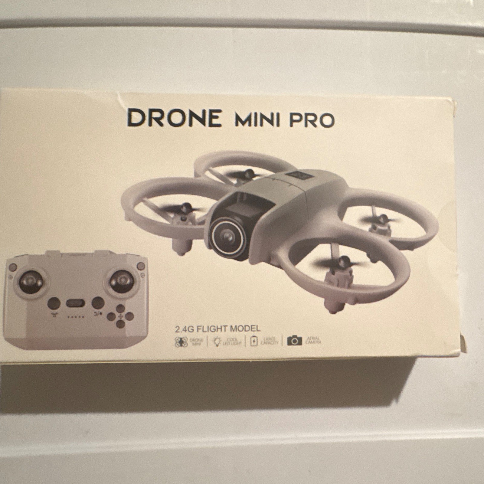 Mini Pro Quadcopter Drone with Camera, Remote Controller & Manual, Gray