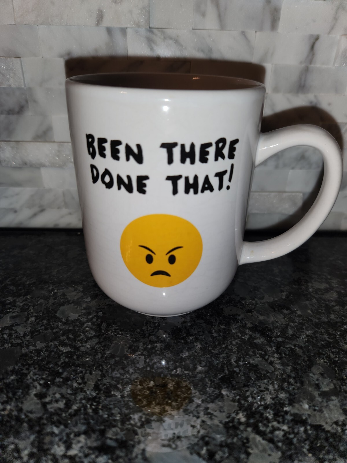 Been There Done That Angry Face Coffee Mug