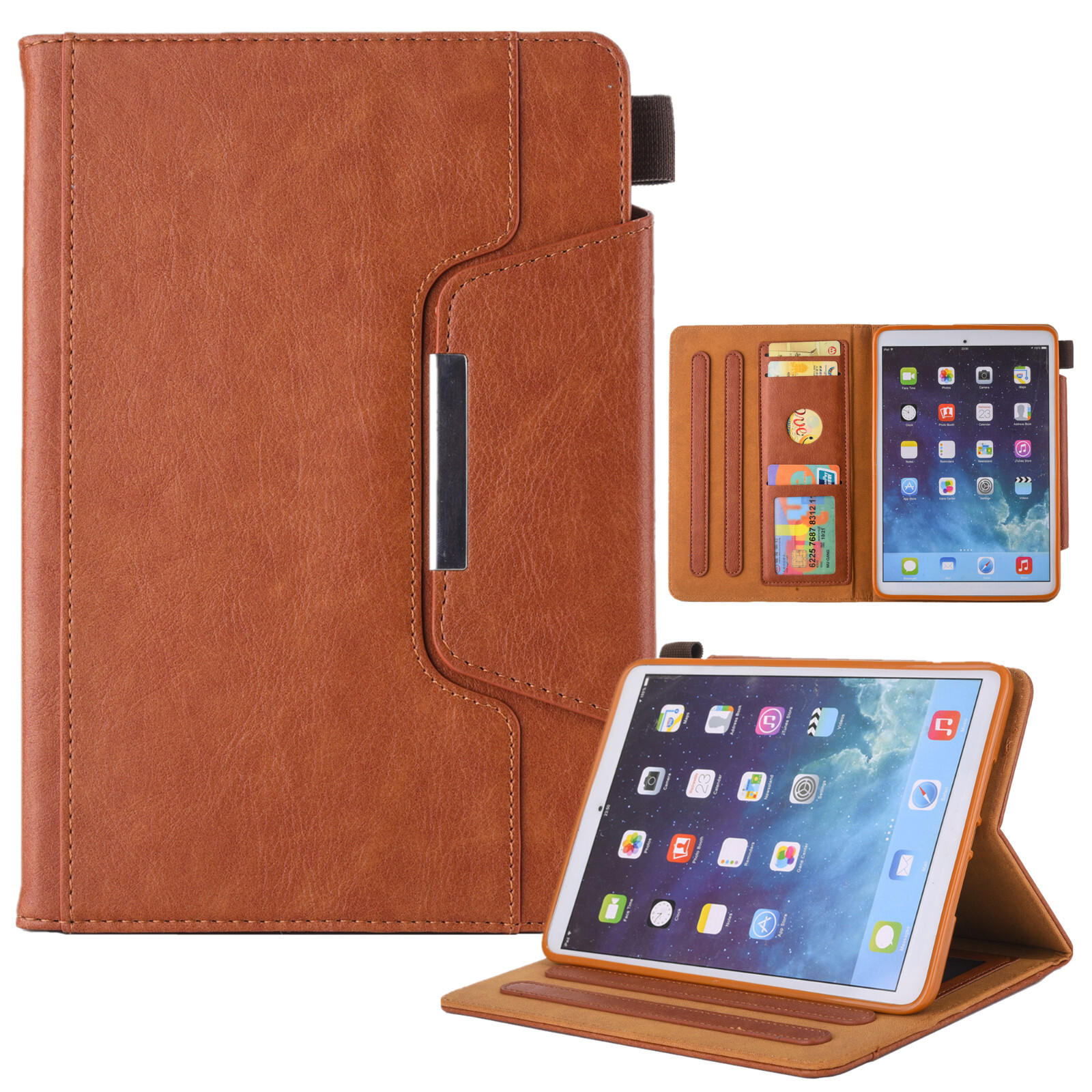 Smart Leather Cover Case For iPad 5/6/7/8/9/10th Gen Air Pro 11 10.5" 12.9" 13"