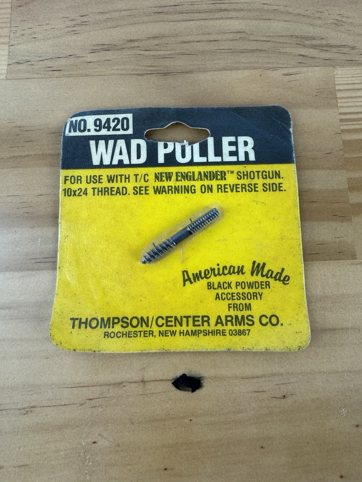 Thompson Center T/C Wad Puller 9420 For New Englander Shotgun 10x24 Thread
