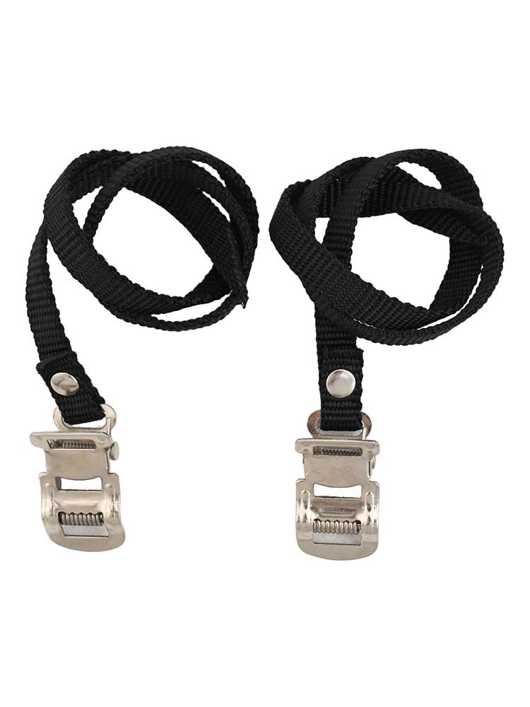 Adjustable Nylon Pedal Toe Straps for Exercise Bikes 2pcs Secure Reliable