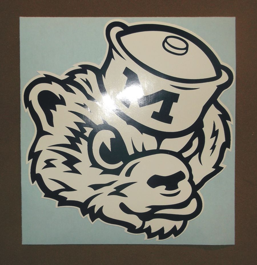MICHIGAN WOLVERINES Vinyl Decal Sticker - RETRO