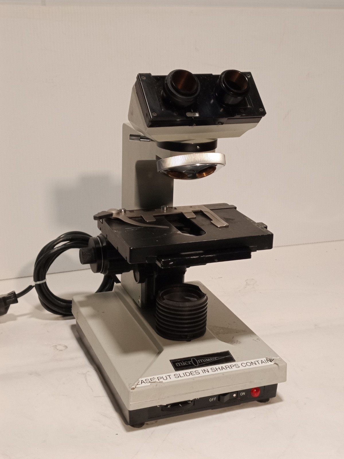 Fisher Scientific Micromaster Model CK Compound Microscope As Shown