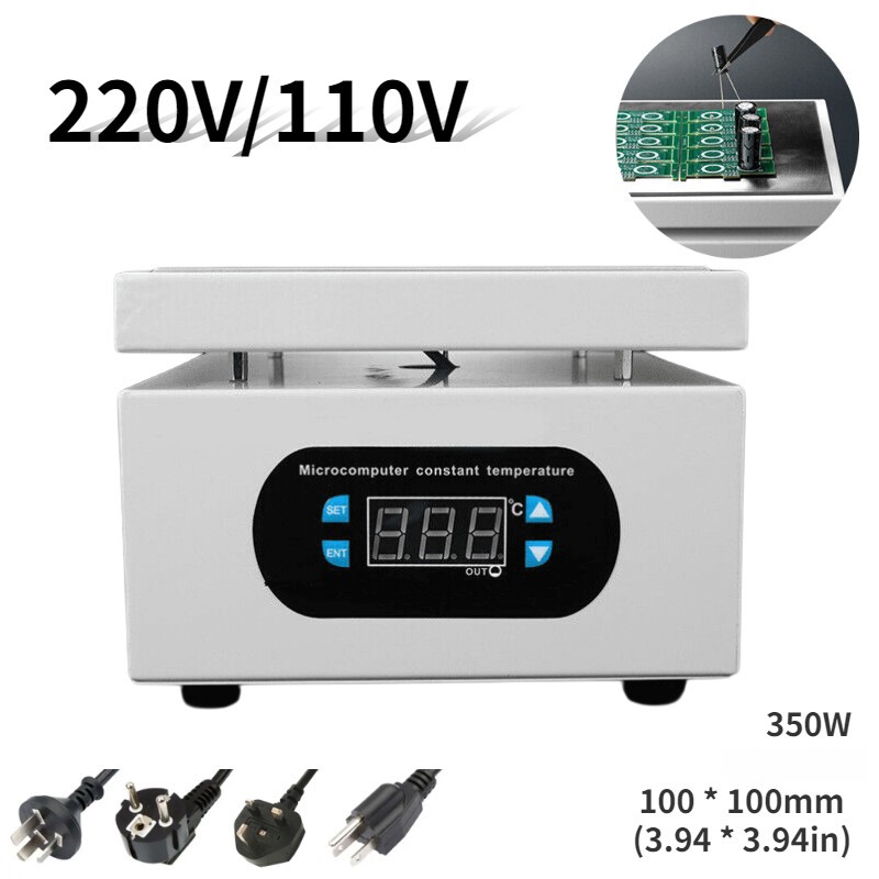 220/110V 10*10cm Digital Hot Plate Preheating Station For PCB BGA Heating Work