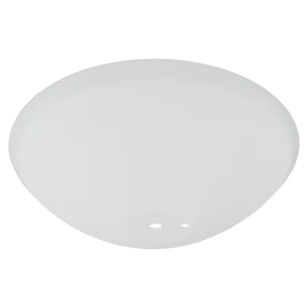 Springview 52 In. White Ceiling Fan Replacement Frosted White Glass Bowl