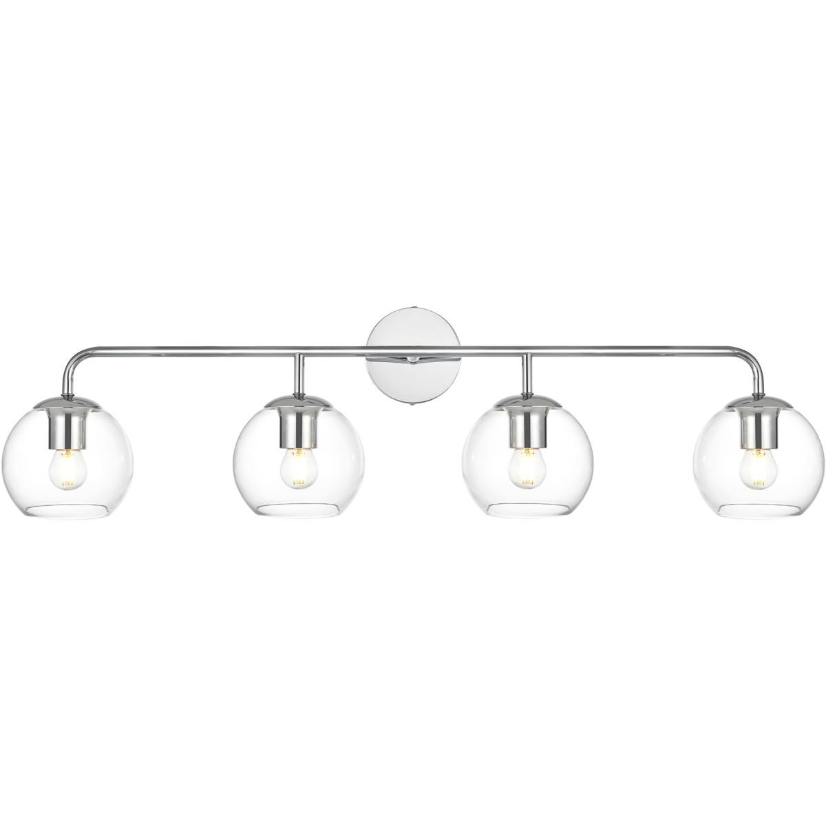 Living District LD7321W37CH Genesis Bathroom Vanity Light Chrome