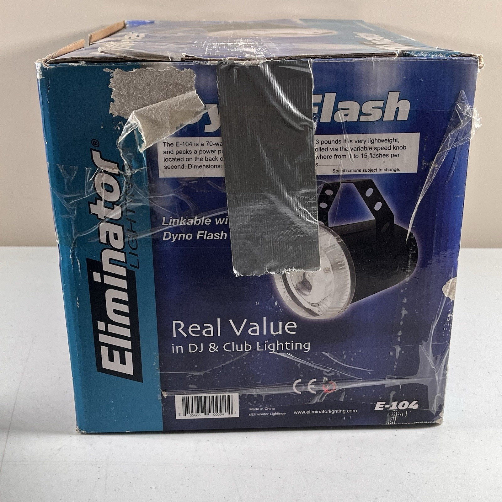 ELIMATOR LIGHTING E 104 VARIABLE FLASH STROBE LIGHT TESTED WORKING