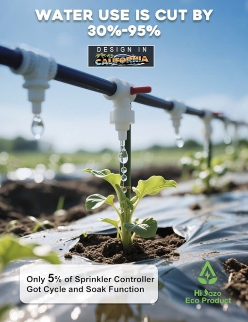 HiOazo 4 Zone Smart Sprinkler Controller