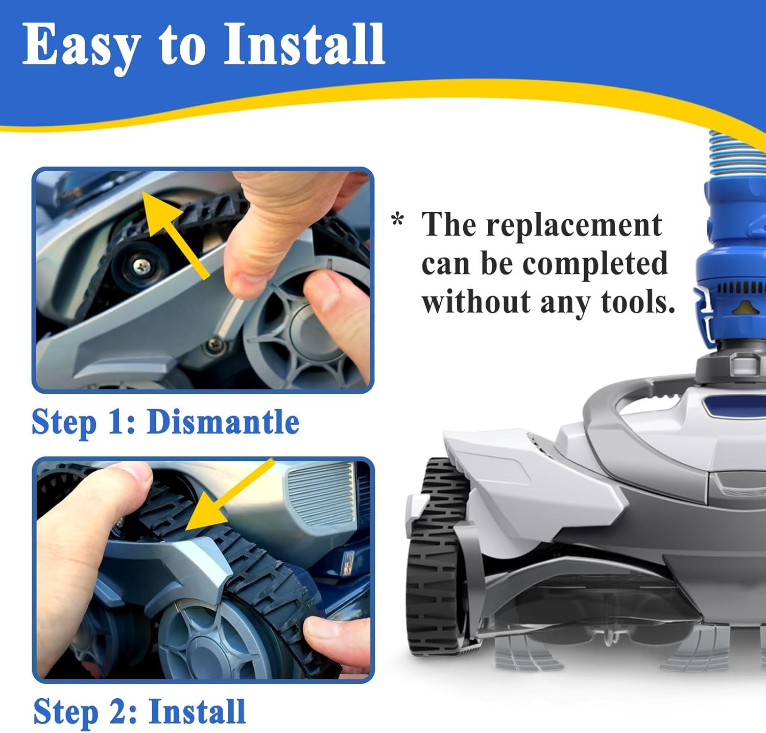 2Pcs Track V2 for MAXX Suction Side Pool Cleaner R0916500