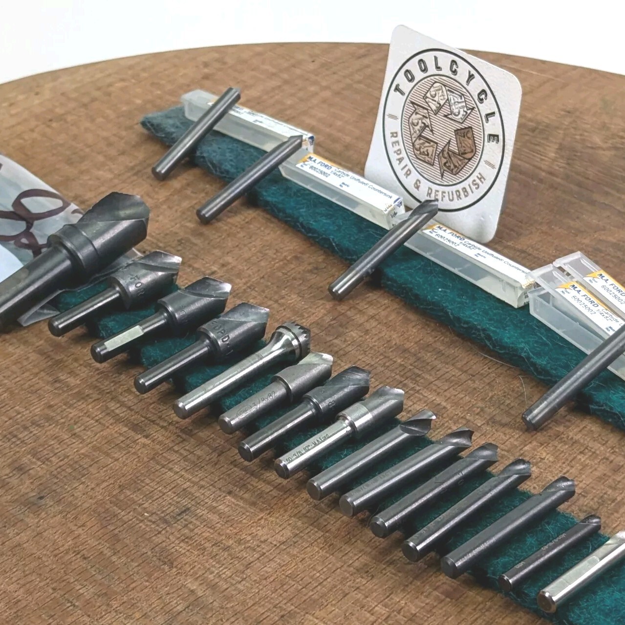20xCountersinks 1-Flute 82° Carbide & HSS Sharp! USA  Machinist Tool Lot!882