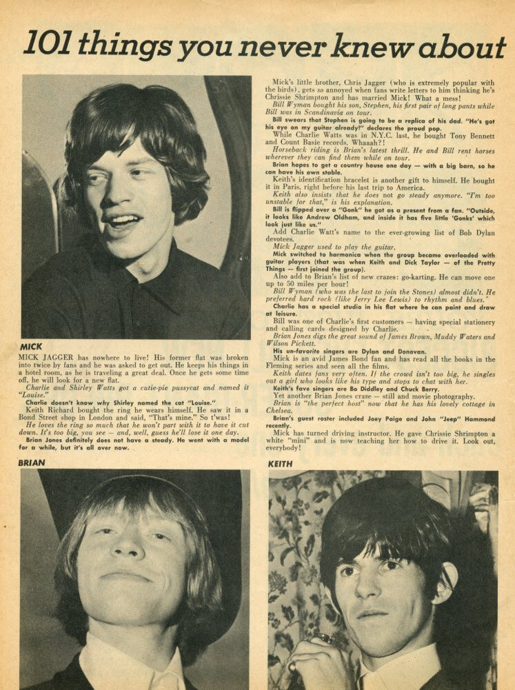Rolling Stones Magazine Photo Clipping 2 Page J10627
