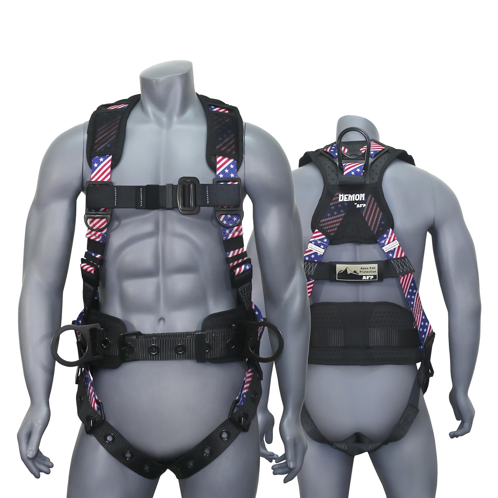 AFP Demon Fall Protection Comfortable Safety Harness (OSHA/ANSI PPE), Harness...