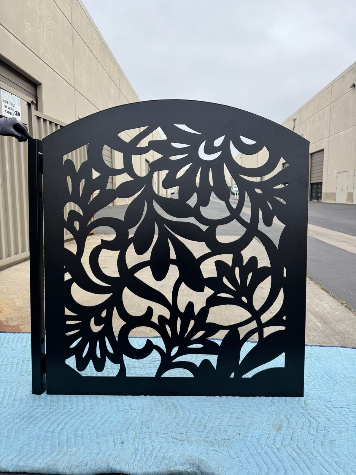 Privacy gate for side courtyard | Steel gate | Pedestrian iron gate