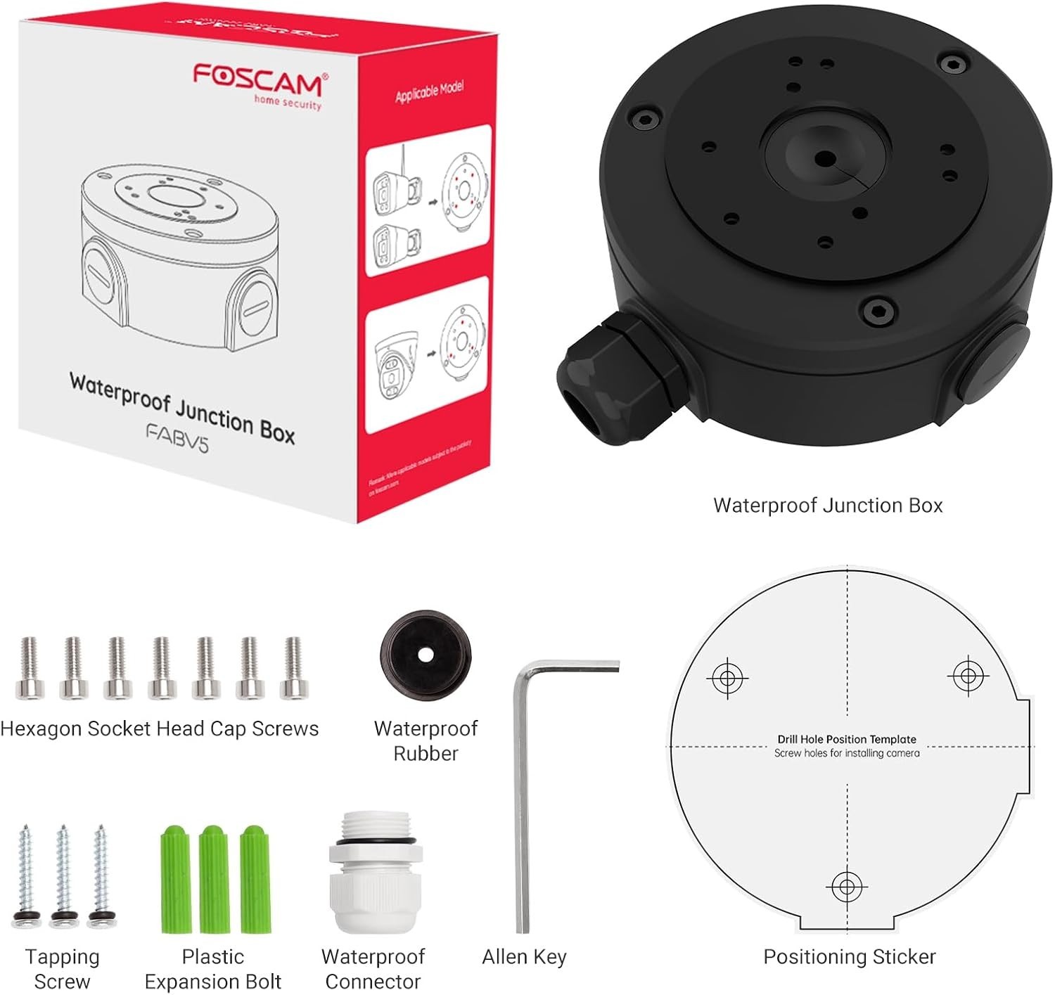FOSCAM Security Camera Junction Box