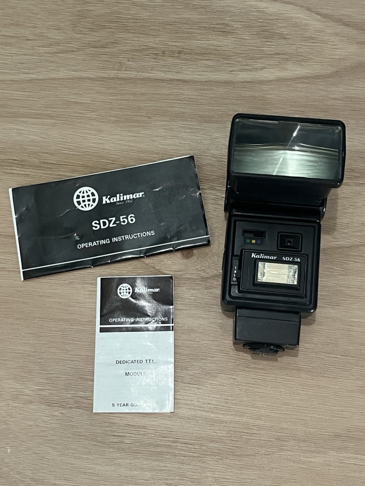 Kalimar SDZ-56 Shoe Mount Flash Module CN for Canon GN56 Zoom Xenon w/ Manual