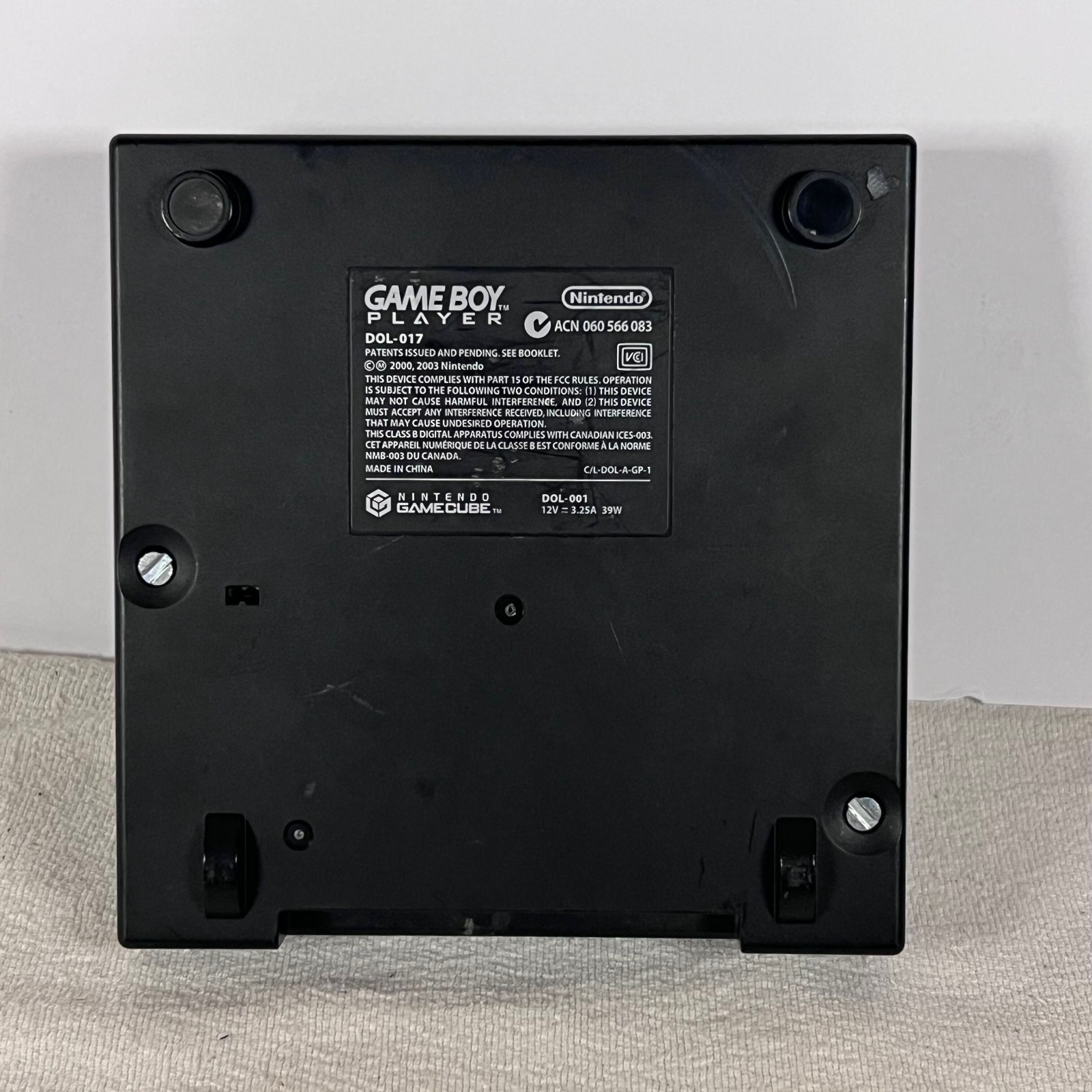 Nintendo GameCube Game Boy Player Attachment with Start-up Disc Tested + Game