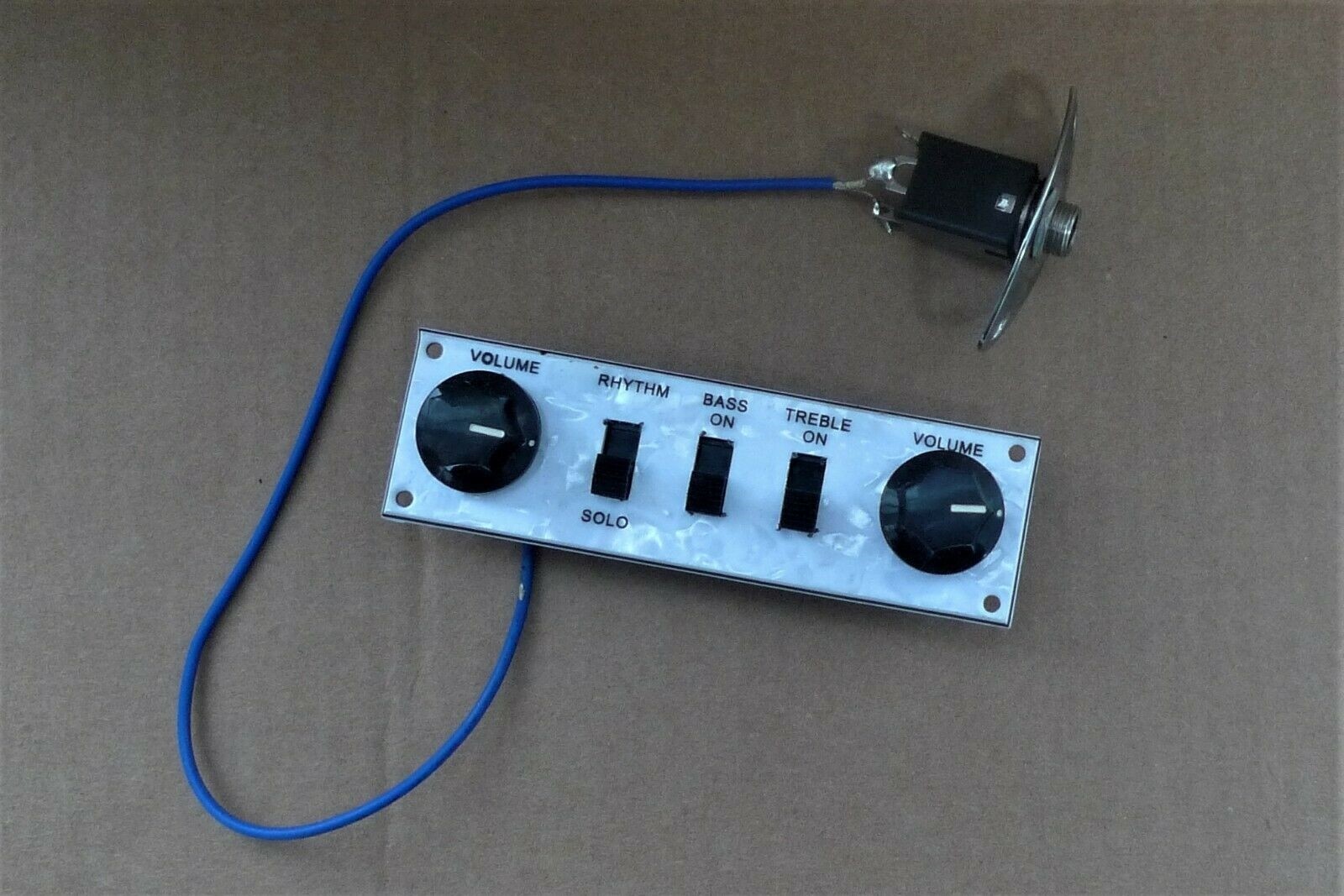 HOFNER Ignition BEATLE Violin Bass Pearloid CONTROL PLATE 2 Vol, 3 Switches JACK