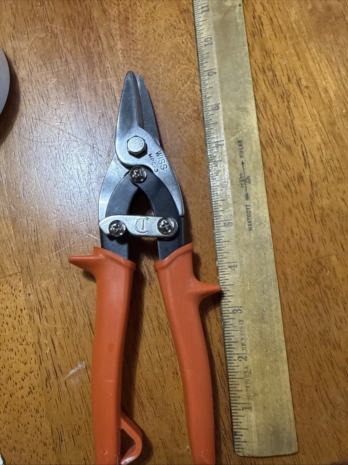Wiss MPC-3 Tin Snips Shears Metal Work Made In USA EUC Free Shipping