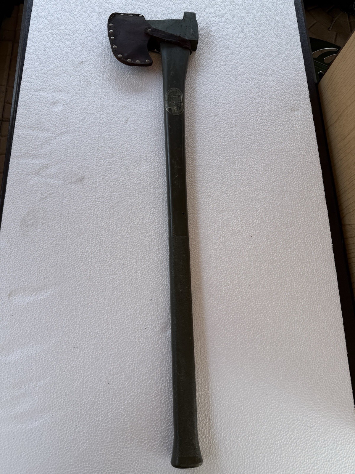 MILITARY PIONEER TOOL FULL SIZE AXE THE MAX COMBINATION FORESTRY TOOL OD GREEN