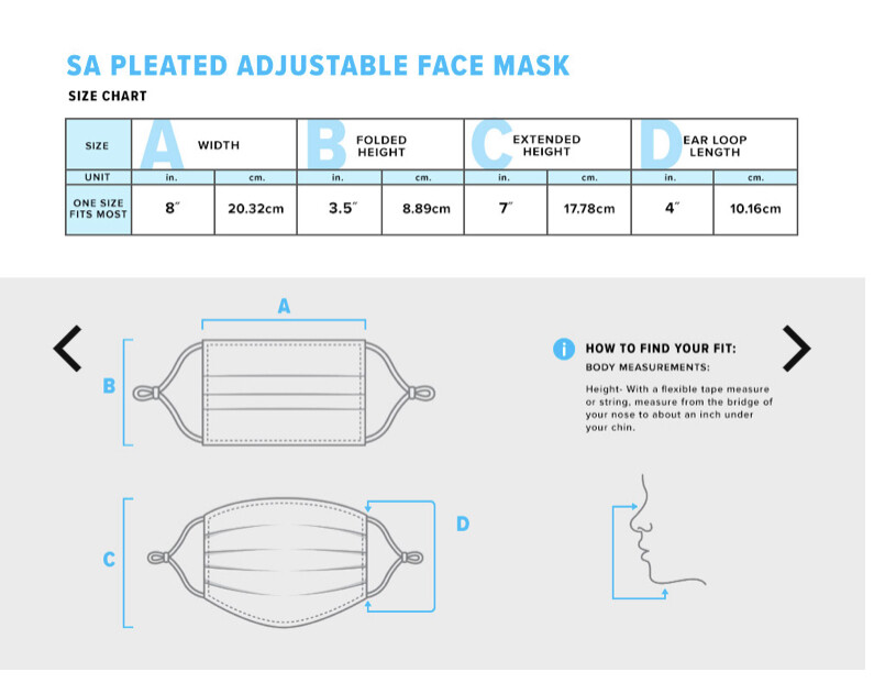 SA Salt Armour $9.99 GET 2 Face Mask SOLID BLACK Adjustable Filter Pocket Mask