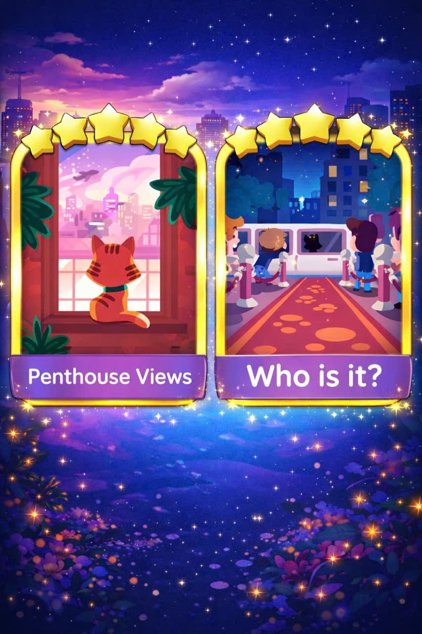 MonoPoly_Go - GOLDEN Blitz Stickers 🌻5⭐Penthouse & 5⭐ Who is it🌻