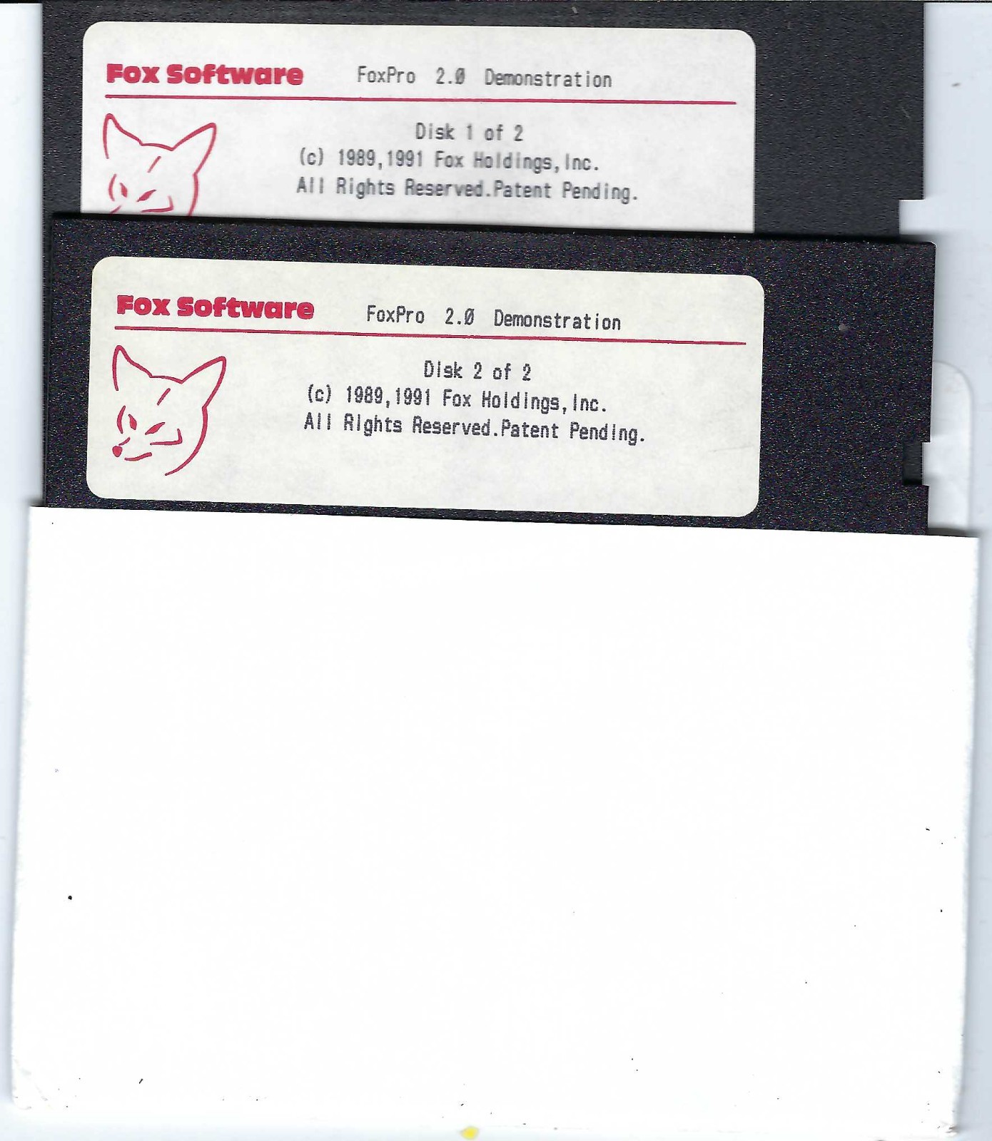 ITHistory (1991) IBM PC Software FOXPRO 2.0 Fox Sofware 2 X 5.25" OF