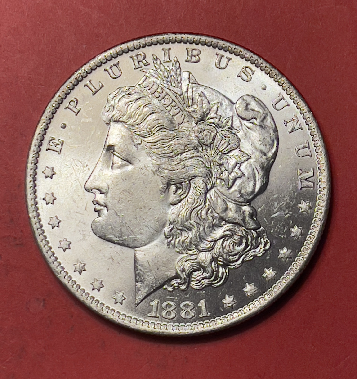 1881 O Morgan Silver Dollar, Choice to Gem Uncirculated.